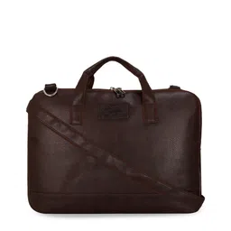 Leather World Unisex Brown Solid Laptop Sleeve-picture-17