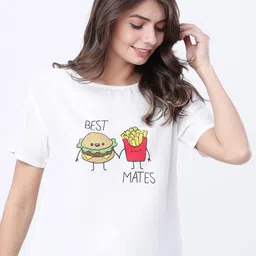 Tokyo Talkies Women White Printed Lounge Top-picture-11