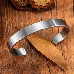 MEENAZ Men Anti Tarnish Silver-Plated Kada Bracelet-image-81