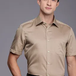 Louis Philippe Pure Cotton Classic Opaque Formal Shirt-picture-14