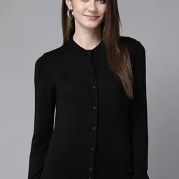 Van Heusen Woman Round Neck Long Sleeves Cardigan-picture-23