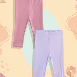 mothercare Girls Pack Of 2 Pure Cotton Leggings-image-65