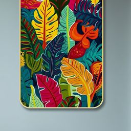 SAF Pink & Yellow Floral Printed Wooden Wall Art-picture-40