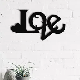 eCraftIndia Black Love Valentine Theme Wall Art Cutout-image-20