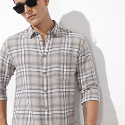 The Roadster Life Co. Pure Cotton Tartan Checks Knitted Casual Shirt-image-44