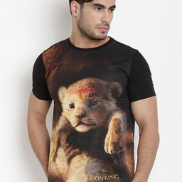 Disney by Wear Your Mind Men Brown Printed Round Neck T-shirt-picture-18