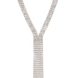 RICHEERA Women Silver-Plated Beaded Tasselled Necklace-picture-34