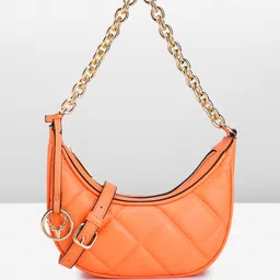 Allen Solly Solid Quilted Structured Handheld Bag-image-67