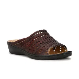 Sandak by Bata Women Maroon Open Toe Flats-picture-17