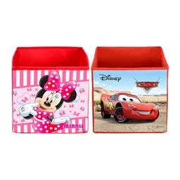 Kuber Industries Set Of 2 Disney Printed Foldable Storage Boxes With Handles-picture-24