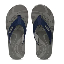 HIROLAS Men Grey Solid Thong Flip Flops-image-17