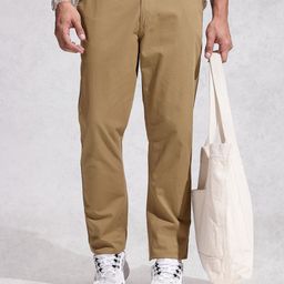 WROGN Men Straight Fit Pure Cotton Chinos Trousers-picture-16