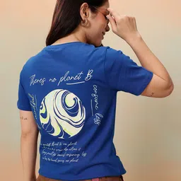 Mast & Harbour Graphic Printed Pure Cotton T-shirt-picture-32