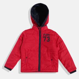 Pepe Jeans Boys Solid Hooded Padded Jacket-picture-11