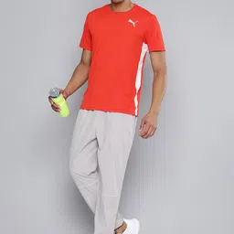 Puma Cross the Line 2.0 Checked Running Sports T-shirt image 1