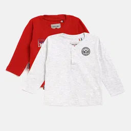 gini and jony Gini & Jony Boys Pack Of-2 Pure Cotton T-shirts-picture-11