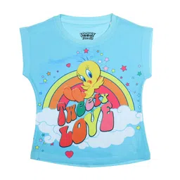 Looney Tunes Blue & Yellow Regular Top-image-52