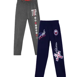 SWEET ANGEL Boys Pack of 2 Printed Straight-Fit Track Pants-picture-33