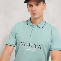 Nautica Brand Logo Embroidered Polo Collar T-shirt-picture-38