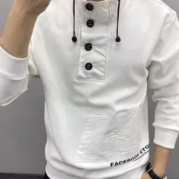 StyleCast x Revolte Men Self Design Mock Collar Sweatshirt-picture-16