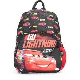 Disney Boys Black & Red Disney Cars Graphic Backpack with Compression Straps-picture-35