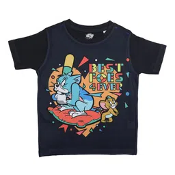 Tom & Jerry Boys Black Printed Round Neck T-shirt-picture-24