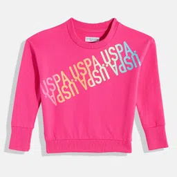 U.S. Polo Assn. Kids Girls Black Printed Sweatshirt-picture-32