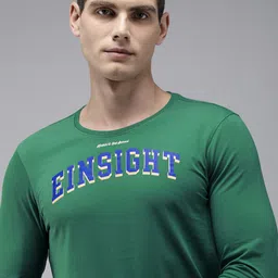 SPYKAR Typography Printed Slim Fit T-shirt-image-54