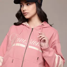 The Roadster Lifestyle Co. Women Printed Hooded Sweatshirt-picture-11