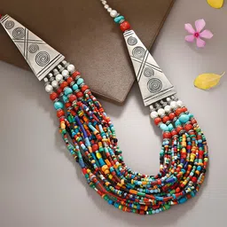 Bamboo Tree Jewels Multicoloured Antique Chain-picture-15