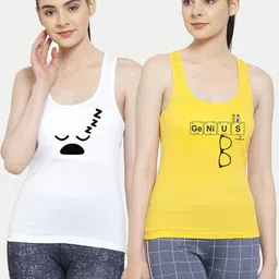 Friskers Pack of 2 Printed Tank Tops-picture-17