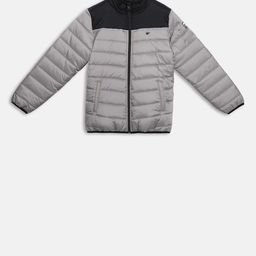 t-base Kids Grey Colourblocked Lightweight Padded Jacket-picture-20