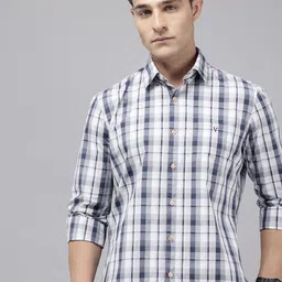 Van Heusen Sport Slim Fit Checked Pure Cotton Casual Shirt-picture-20