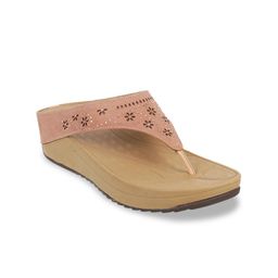 Metro Women Peach-Coloured Embellished Sandals-picture-12