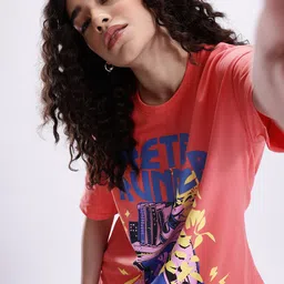 Kook N Keech Printed Oversized Pure Cotton T-shirt-picture-37