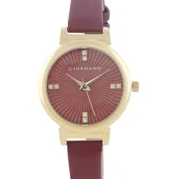 GIORDANO Women Maroon Analogue Watch 2871-01-image-0