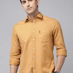 U.S. Polo Assn. Tailored Fit Pure Cotton Casual Shirt-picture-40