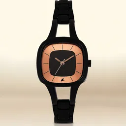 Fastrack Women Black & Rose Gold-Toned Dial Watch 6147NM01-picture-31