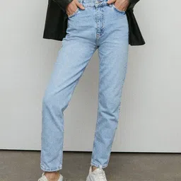WAREHOUSE Women Pure Cotton Mom Fit Jeans-image-22