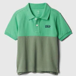 GAP Boys Colourblocked Polo Collar T-shirt-image-12
