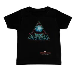 Marvel by Wear Your Mind Boys Black Man Far From Home Printed Round Neck T-shirt-image-54