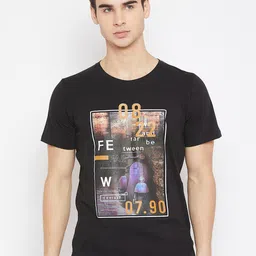 Duke Men Black Printed Round Neck T-shirt-image-18