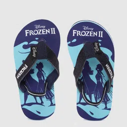 toothless Girls Blue Frozen Printed Rubber Thong Flip-Flops-picture-42