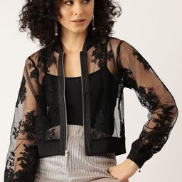 bebe Future Glam Embroidered Net  Jacket-picture-45