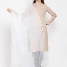SHINGORA White Solid Antimicrobial Dupatta-picture-23