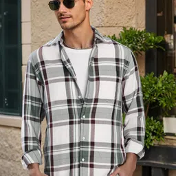 Bene Kleed Men Tartan Checks Checked Casual Shirt-picture-24
