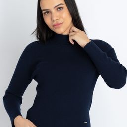 Status Quo Turtle Neck Ribbed Pullover Sweater-picture-28