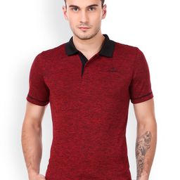 Alcis Men Red Solid Polo Neck T-shirt-picture-47