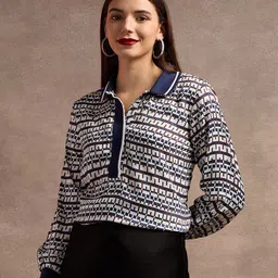 U.S. Polo Assn. Women Geometric Print Top image 1
