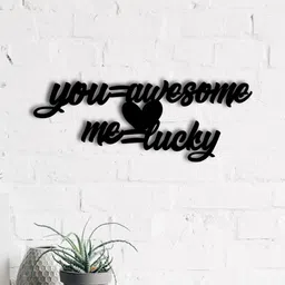 eCraftIndia Black Love Theme Wood Wall Art Cutout Ready To Hang Home Decor-image-70